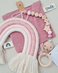 Gift Set "Blush & Dusty Pink with Crinkle Cloth and Rainbow"