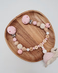 Pram garland "pink turtle"