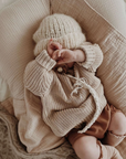 Organic Knitted Jumper Sand/Beige, 0-6 Months