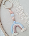 Pram chain "Rainbow baby blue"