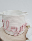 Basket with personalized name in your desired colors