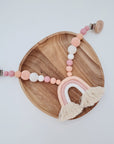 Stroller chain "Rainbow Peach"