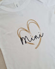 Baby Bodysuit "Mini with Heart", 3-6 Months