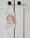 Desired colors: Wooden bunting with rainbow and names