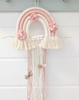 Porte-barrettes "Arc-en-ciel rose nacré"