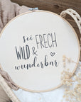 Wooden frame "Be cheeky, wild and wonderful"