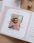 Baby Diary "Your First Year", pink version with flowers