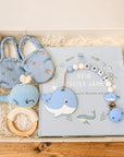 Gift set "Whale" with booties