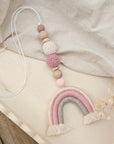 Pram chain "Rainbow Berry Heart"