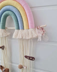 Support de barrettes « Arc-en-ciel pastel »