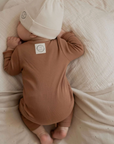 Organic Romper Walnut, 3-6 Months