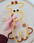 Knitted tube giraffe