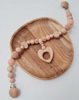 Pram Chain "Peach Heart"