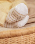 Socks Nature / yellow and cream in a set of three