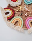 Pendant with rainbow in desired colors, optionally with name