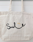 Sac fourre-tout "Smile" avec yeux brodés