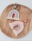 Pendant with rainbow in desired colors, optionally with name