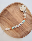 Dummy clip / pacifier chain "Sandstrand"