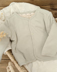 Cardigan tricoté à nouer, beige clair, taille 68 (3-6 mois), coton biologique