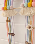 Hair Clip Holder "Mother-of-Pearl Pink Rainbow"