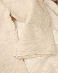Leggings / Hosen "crème" mit Lochmuster, Gr. 68 (3-6 Monate), Bio Baumwolle
