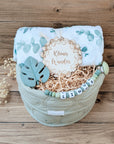 Gift Basket "Eucalyptus" with Diapers