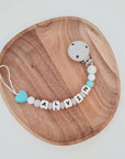 Pacifier Chain "Blue Heart"