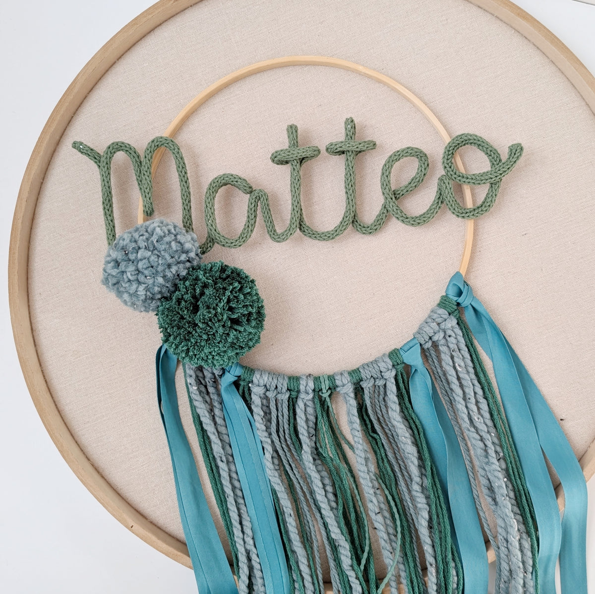 Dream Catcher "Sea Green", customizable