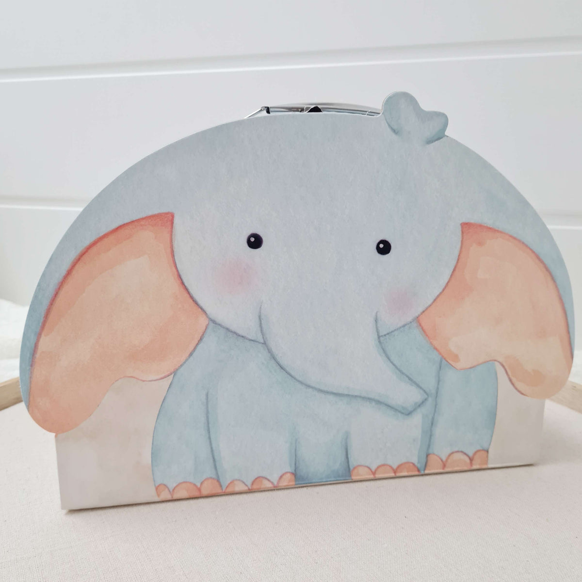 Gift Set "Elephant in a Suitcase" | peach