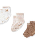 Babysocken Hase/braun im Dreierset