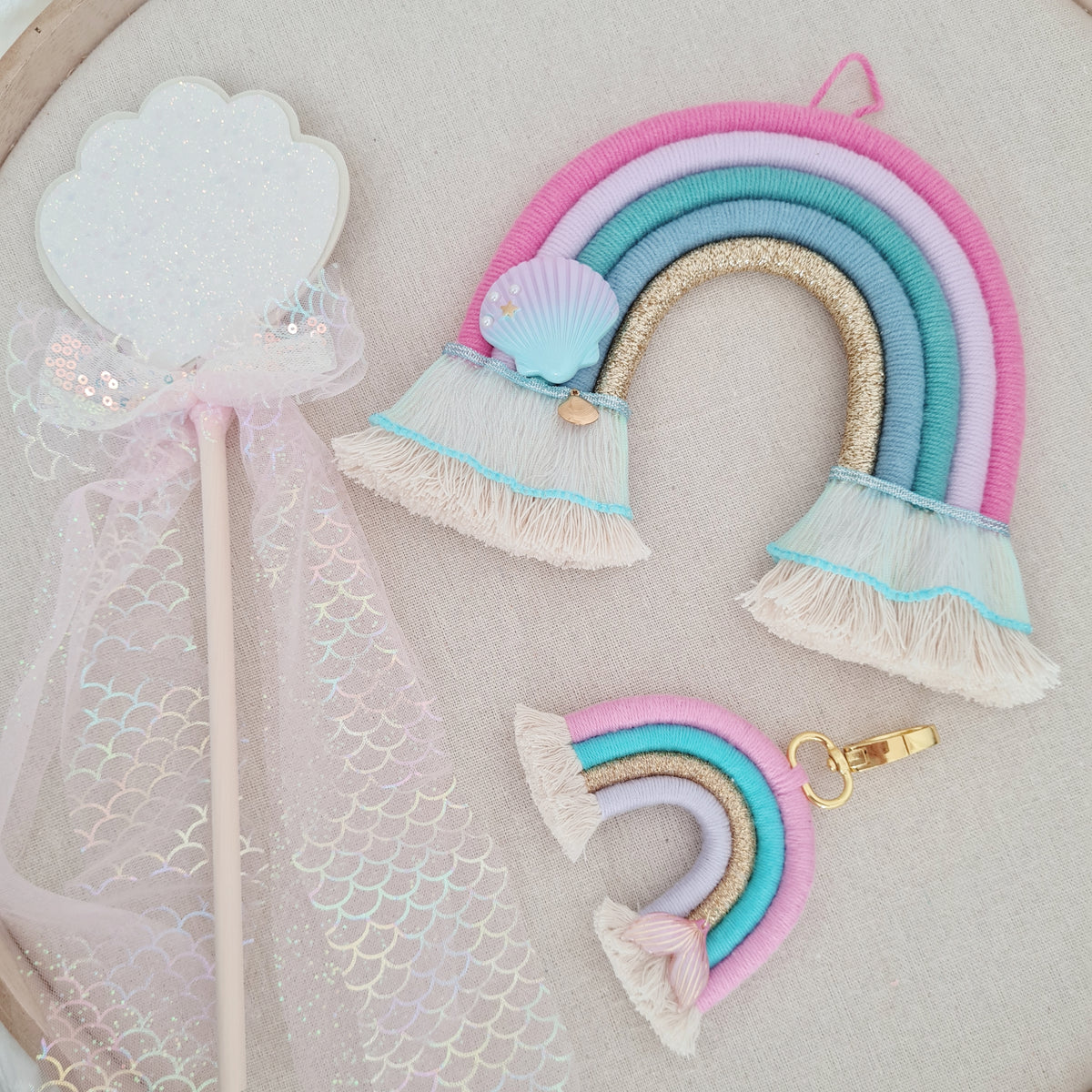 Pendant with rainbow "Mermaid"