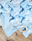 Coffret cadeau "Baleine avec couverture" dans son emballage cadeau