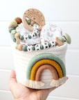 Windelcupcake / Geschenkset "Regenbogen"