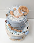Gâteau de couches « Arc-en-ciel bleu »
