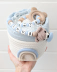 Diaper Cupcake / Gift Set "Bear in a Basket"