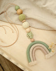 Pram chain lengthways "Rainbow Eucalyptus"