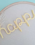Buy Now: Lettering "happy yellow"