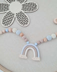 Stroller chain transverse "Rainbow blue brown"