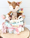 Diaper cake "Deer" with plush toy