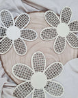 Wooden Flowers Wall Decor, Set of 3