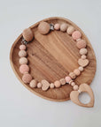 Pram Chain "Peach Heart"