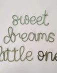 Achat immédiat : Inscription "sweet dreams" dans les tons sauge
