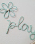 Lettering "play" with custom color