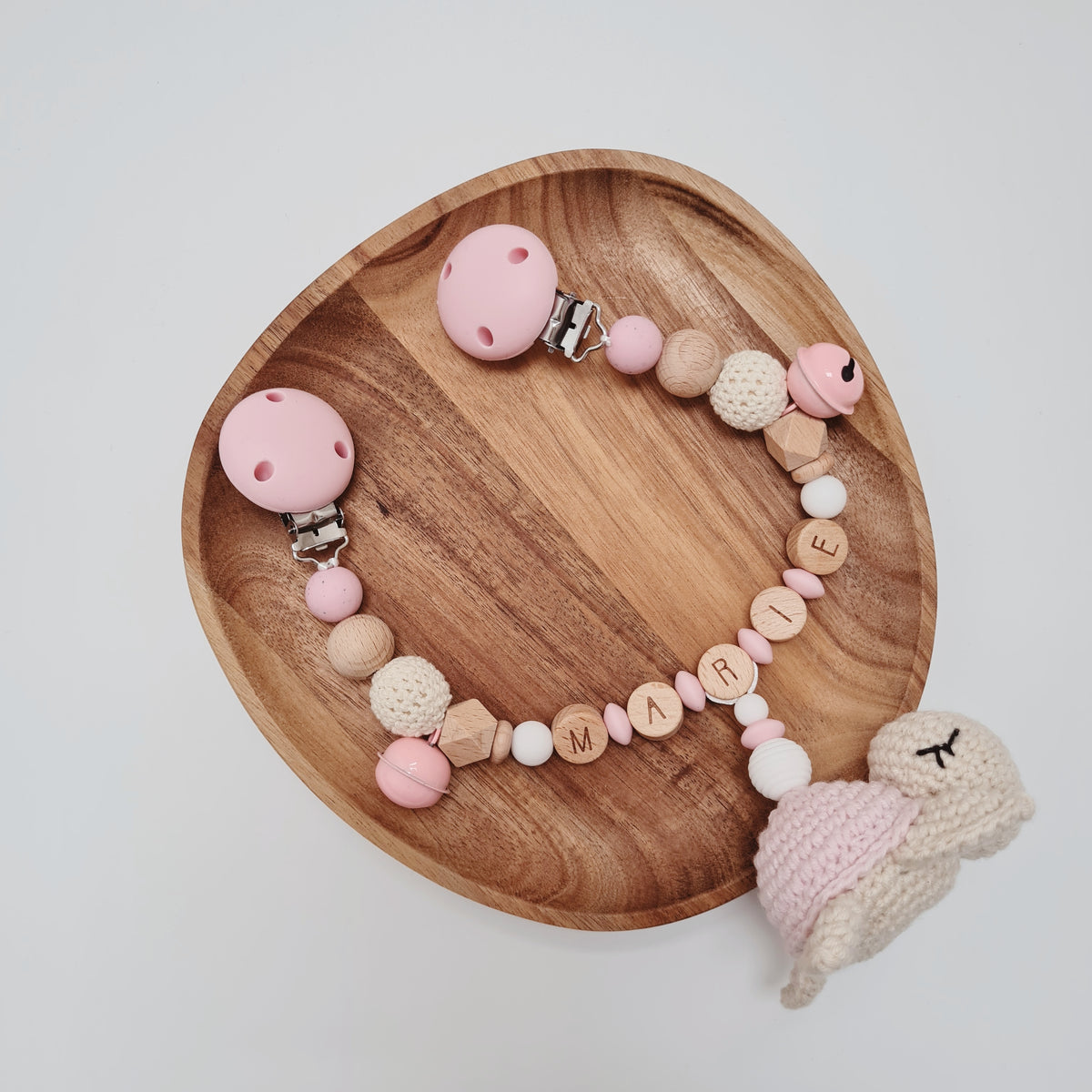 Pram garland "pink turtle"