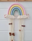Support de barrettes « Arc-en-ciel pastel »