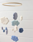 Felt Clouds Mobile, Blue Version
