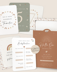 Milestone Cards "Hello You - My First Year", Boho Rainbow