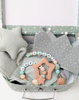 Coffret cadeau "étoiles vert menthe"