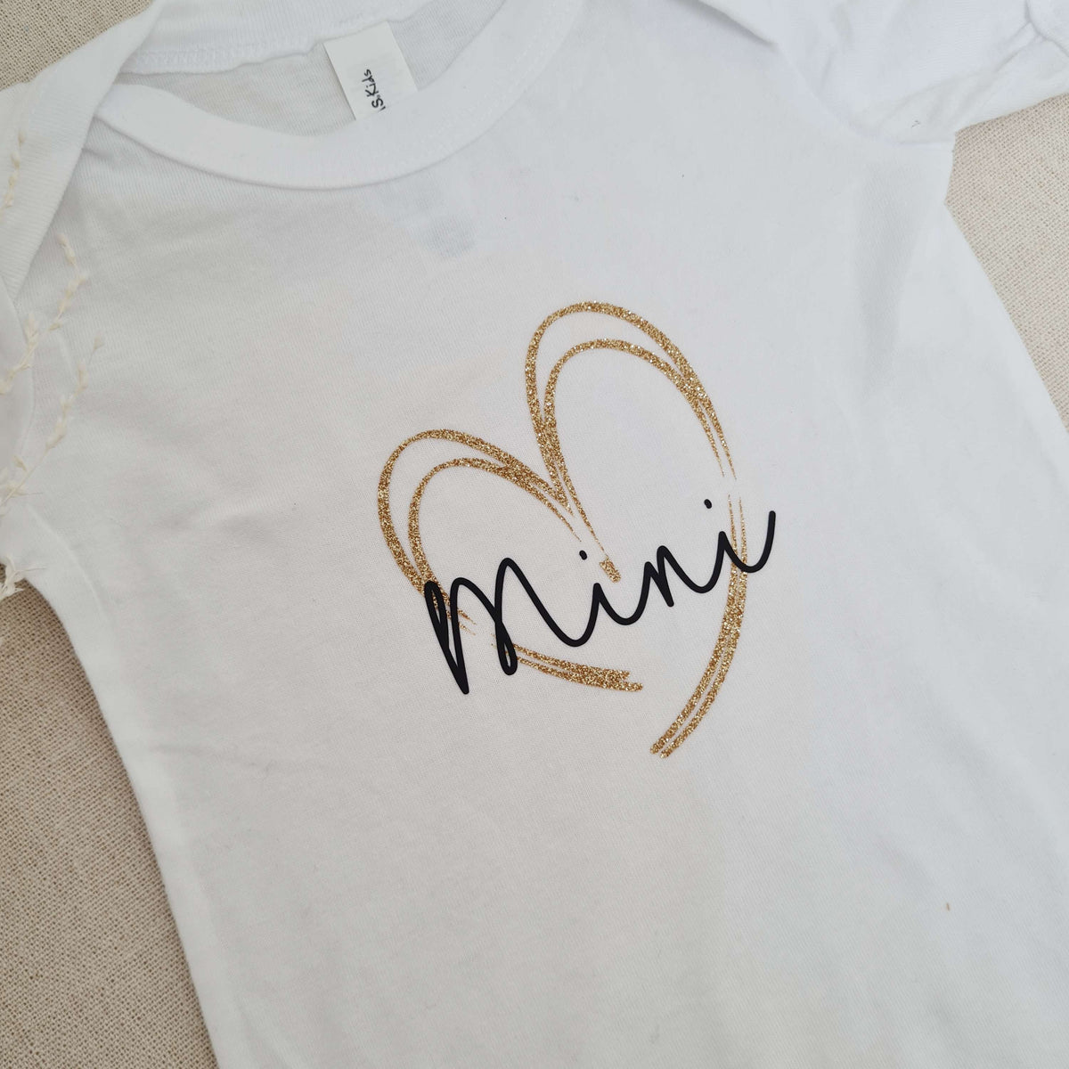 Baby Bodysuit "Mini with Heart", 3-6 Months
