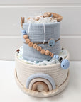 Gâteau de couches « Arc-en-ciel bleu »